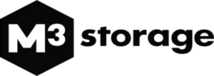 Logo de M3 Storage, bodegas con descuento para estudiantes de Preuniversitario Tesla