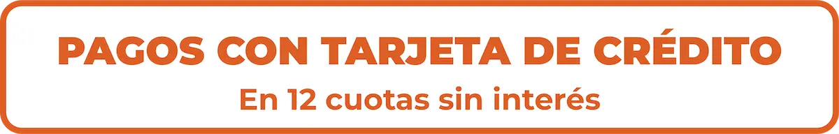 Pagos con tarjeta de crédito en 12 cuotas sin interés