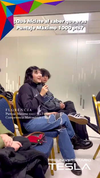Video testimonio de Florencia, alumna de Preuniversitario Tesla con puntaje máximo nacional de 1000 puntos